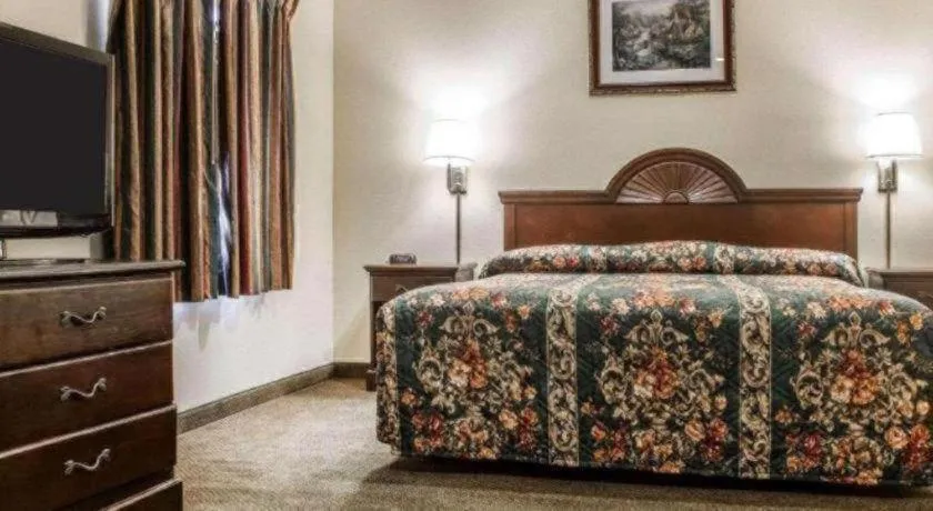 Bed in Econo Lodge Inn & Suites North Syracuse Airport