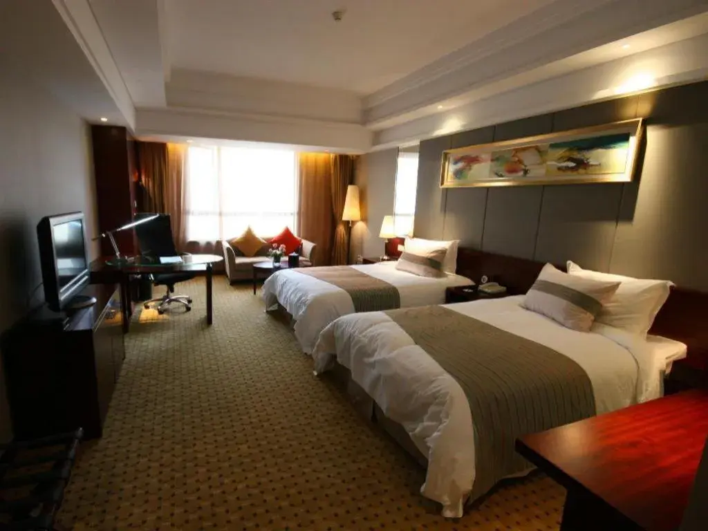 Bed in Zhangjiagang Guomao Hotel Bed in Zhangjiagang Guomao Hotel