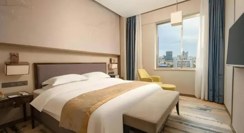 Bed in Zhangjiagang Guomao Hotel Bed in Zhangjiagang Guomao Hotel