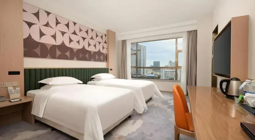 Bed in Zhangjiagang Guomao Hotel Bed in Zhangjiagang Guomao Hotel