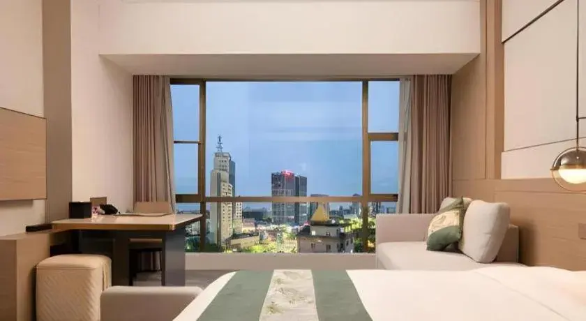 Bed in Zhangjiagang Guomao Hotel Bed in Zhangjiagang Guomao Hotel