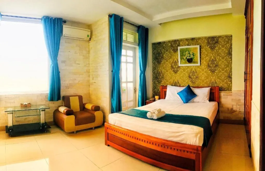 Bed in Whale Ocean View Hotel