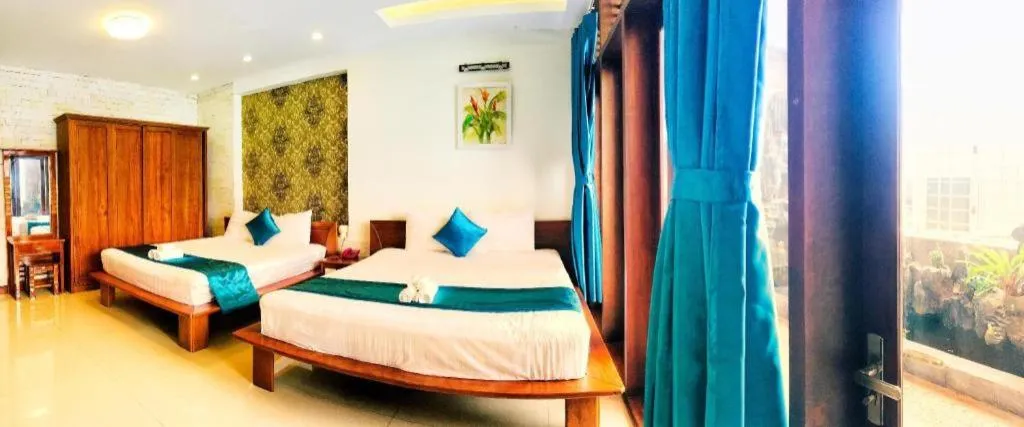 Bed in Whale Ocean View Hotel