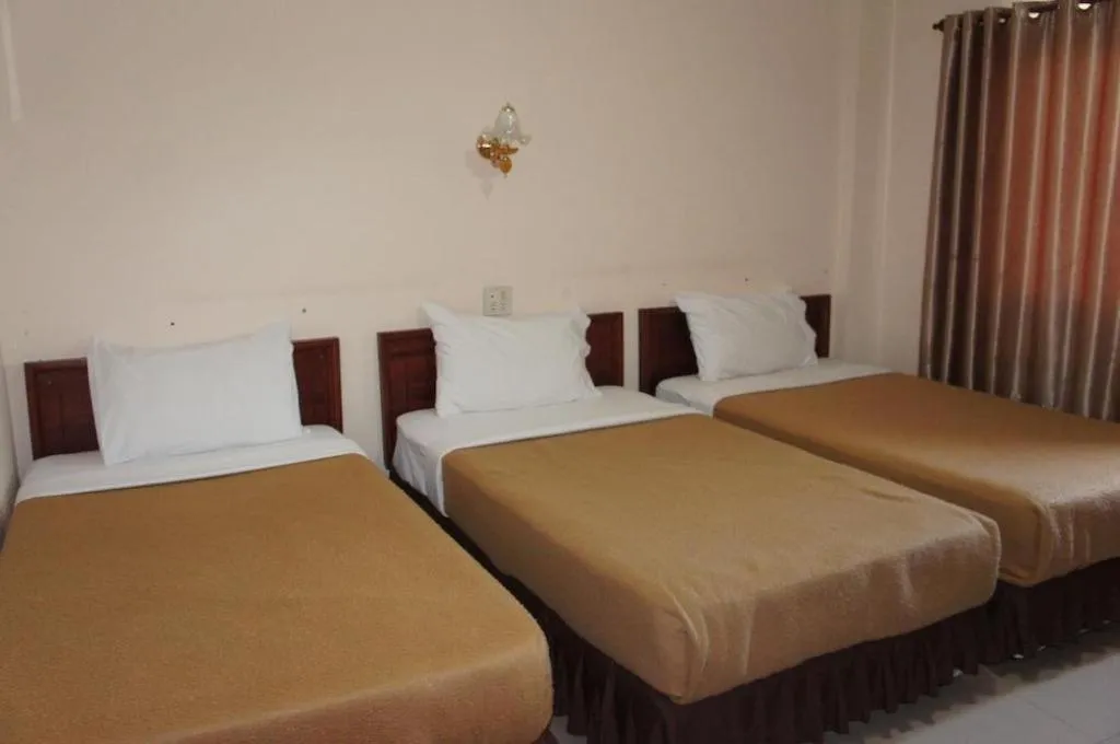 Bed in Chaleunehoung Hotel