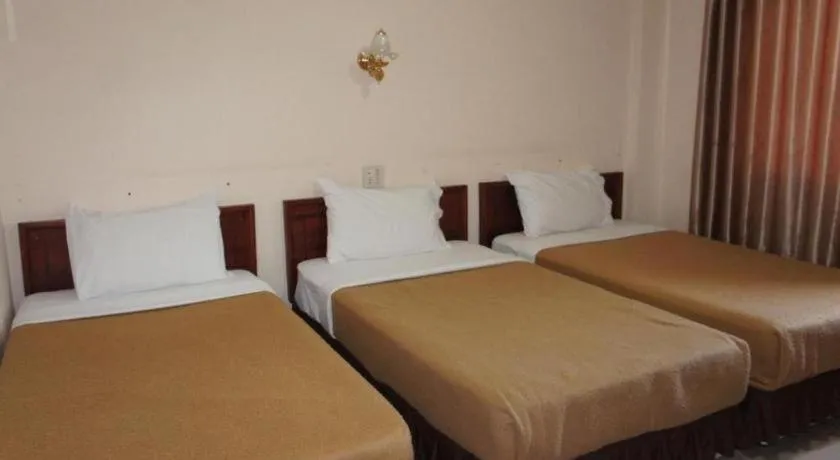 Bed in Chaleunehoung Hotel