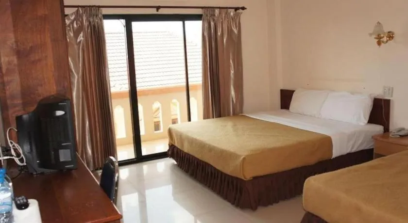 Bed in Chaleunehoung Hotel