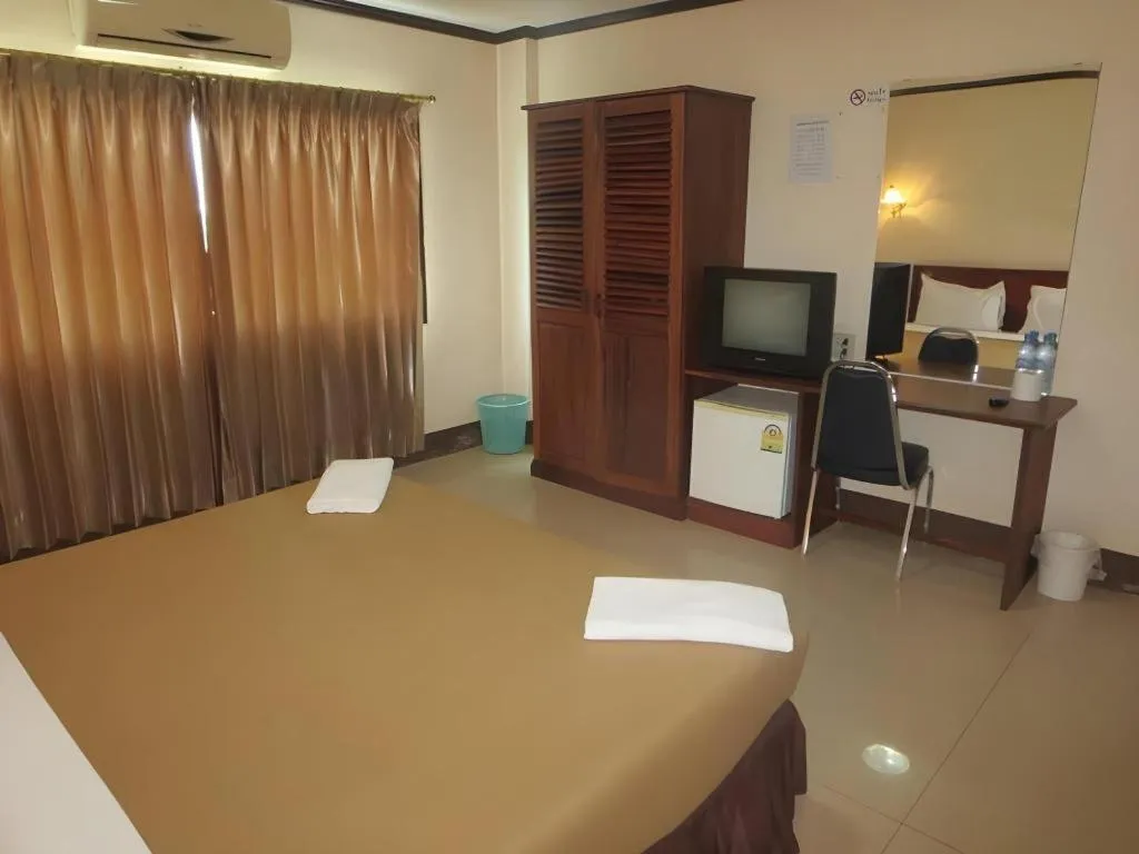 Bed in Chaleunehoung Hotel