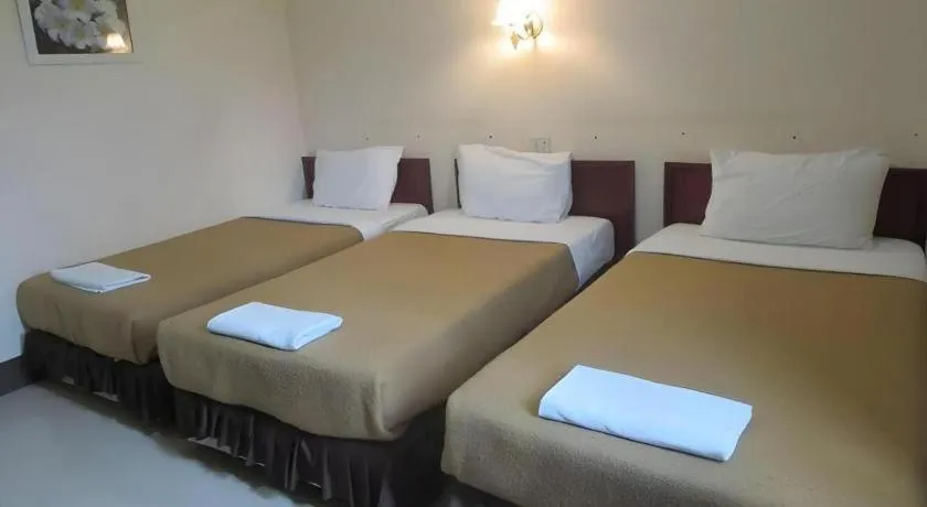 Bed in Chaleunehoung Hotel