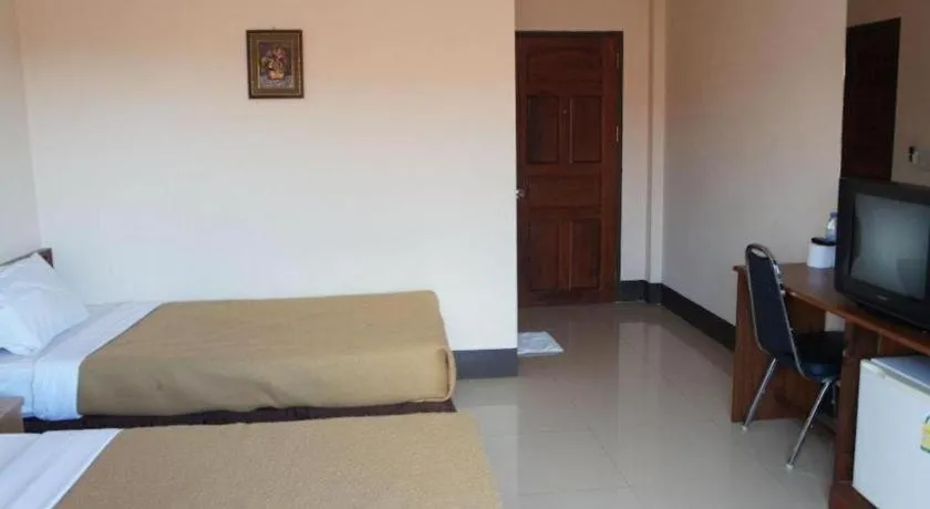 Bed in Chaleunehoung Hotel