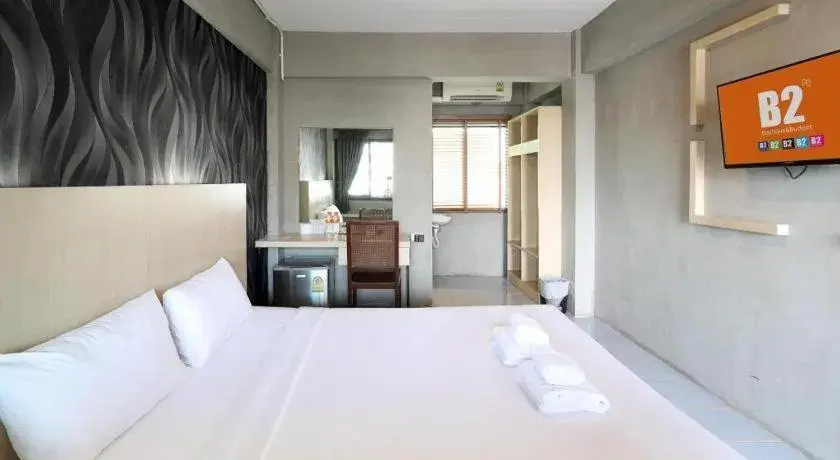 Bed in B2 Lanna Boutique & Budget Hotel Bed in B2 Lanna Boutique & Budget Hotel