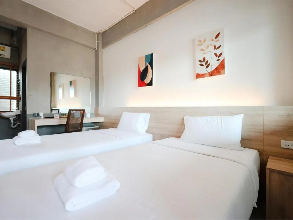 Bed in B2 Lanna Boutique & Budget Hotel