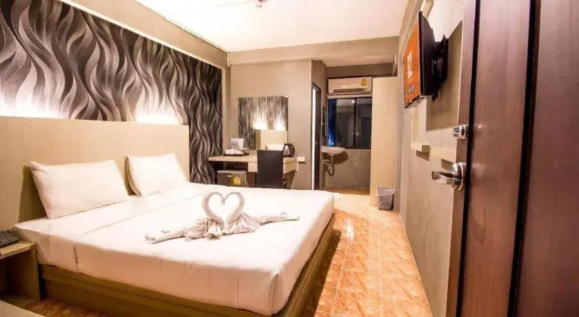 Bed in B2 Lanna Boutique & Budget Hotel Bed in B2 Lanna Boutique & Budget Hotel