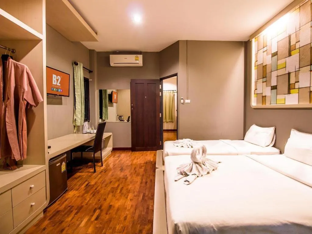 Bed in B2 Lanna Boutique & Budget Hotel