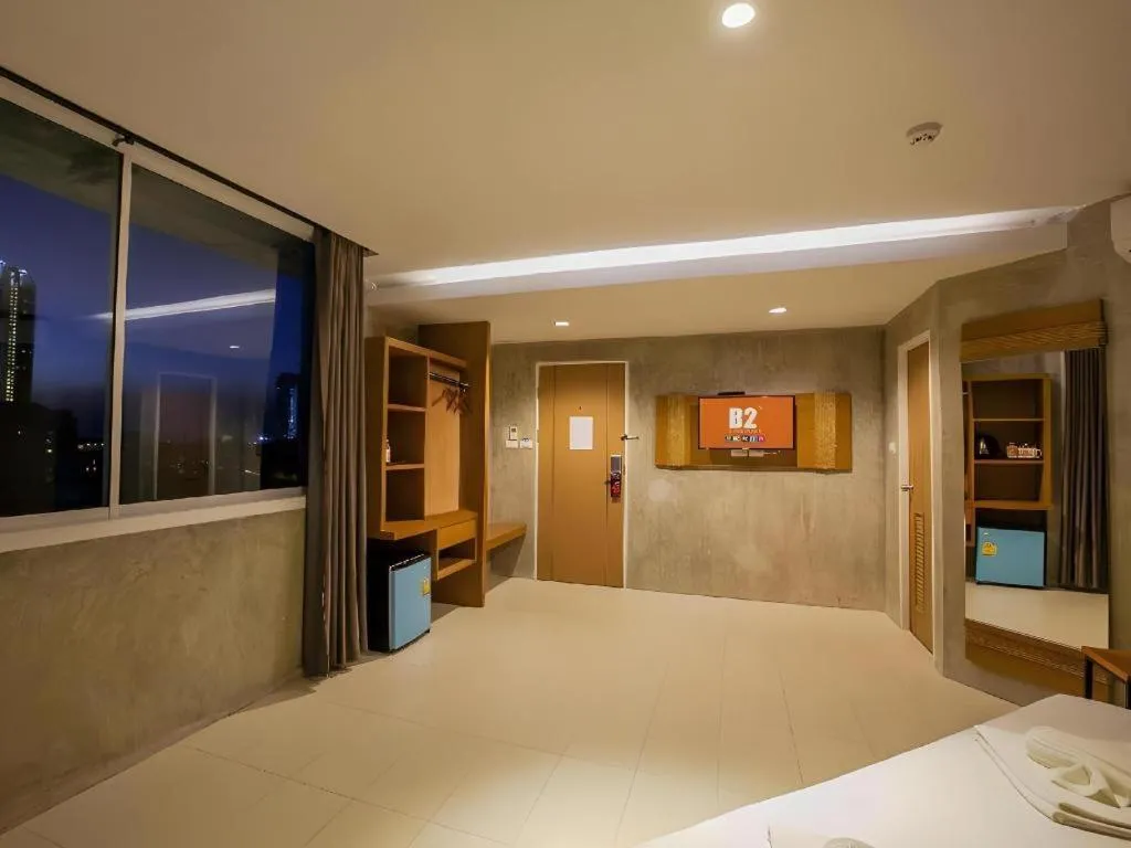 Bed in B2 Jomtien Pattaya Boutique & Budget Hotel