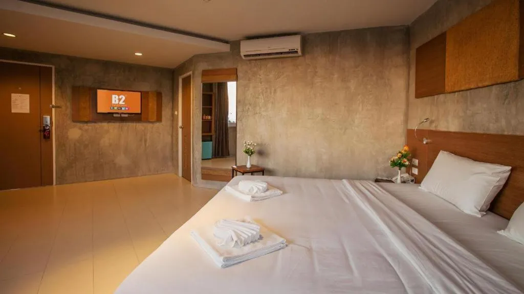 Bed in B2 Jomtien Pattaya Boutique & Budget Hotel