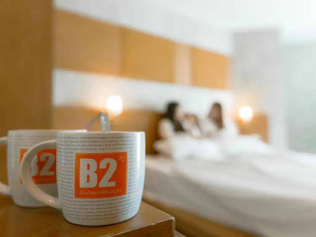 Bed in B2 Jomtien Pattaya Boutique & Budget Hotel Bed in B2 Jomtien Pattaya Boutique & Budget Hotel