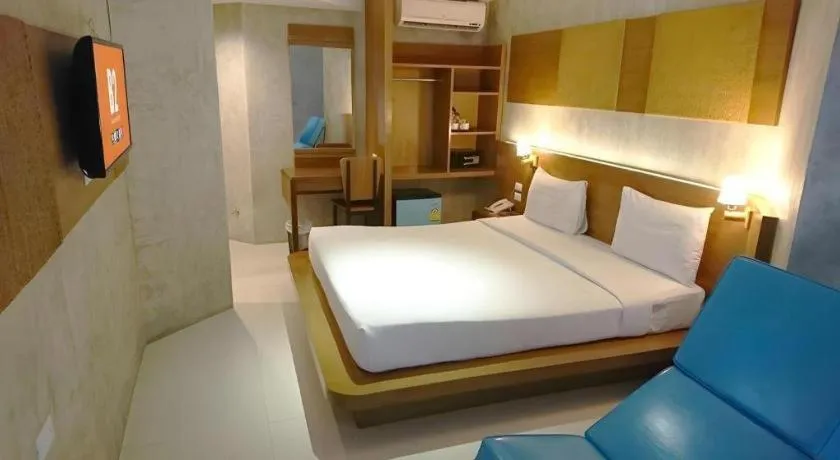 Bed in B2 Jomtien Pattaya Boutique & Budget Hotel