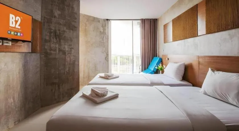 Bed in B2 Jomtien Pattaya Boutique & Budget Hotel