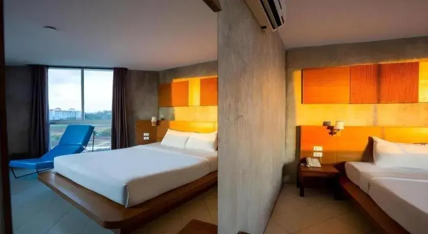 Bed in B2 Jomtien Pattaya Boutique & Budget Hotel Bed in B2 Jomtien Pattaya Boutique & Budget Hotel