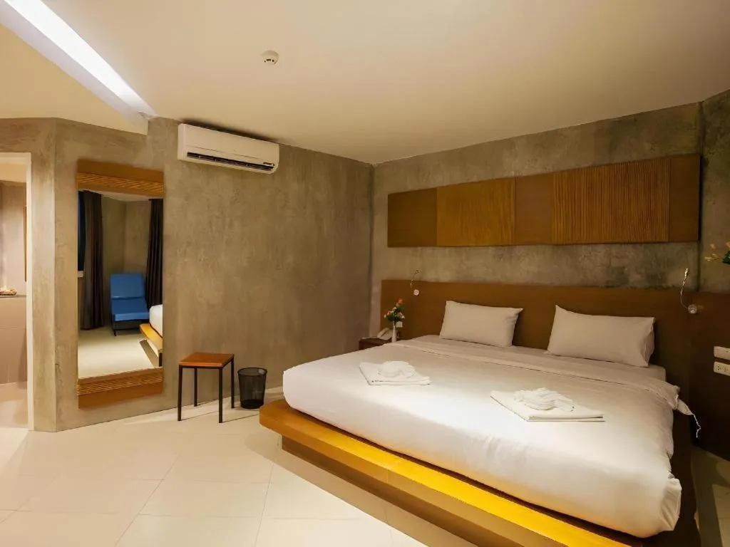 Bed in B2 Jomtien Pattaya Boutique & Budget Hotel