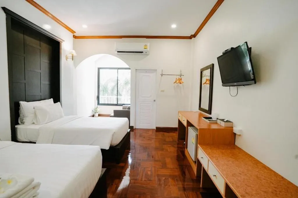 Bed in Siam River Resort