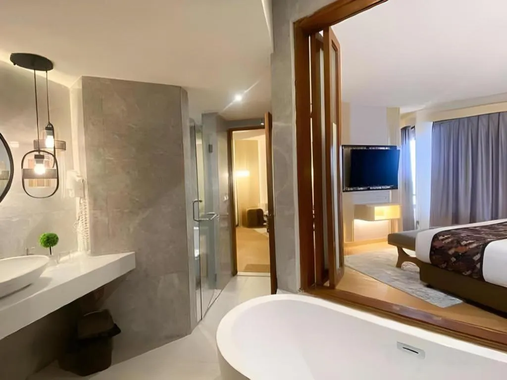 Bed in KLUB BUNGA THEME PARK HOTEL