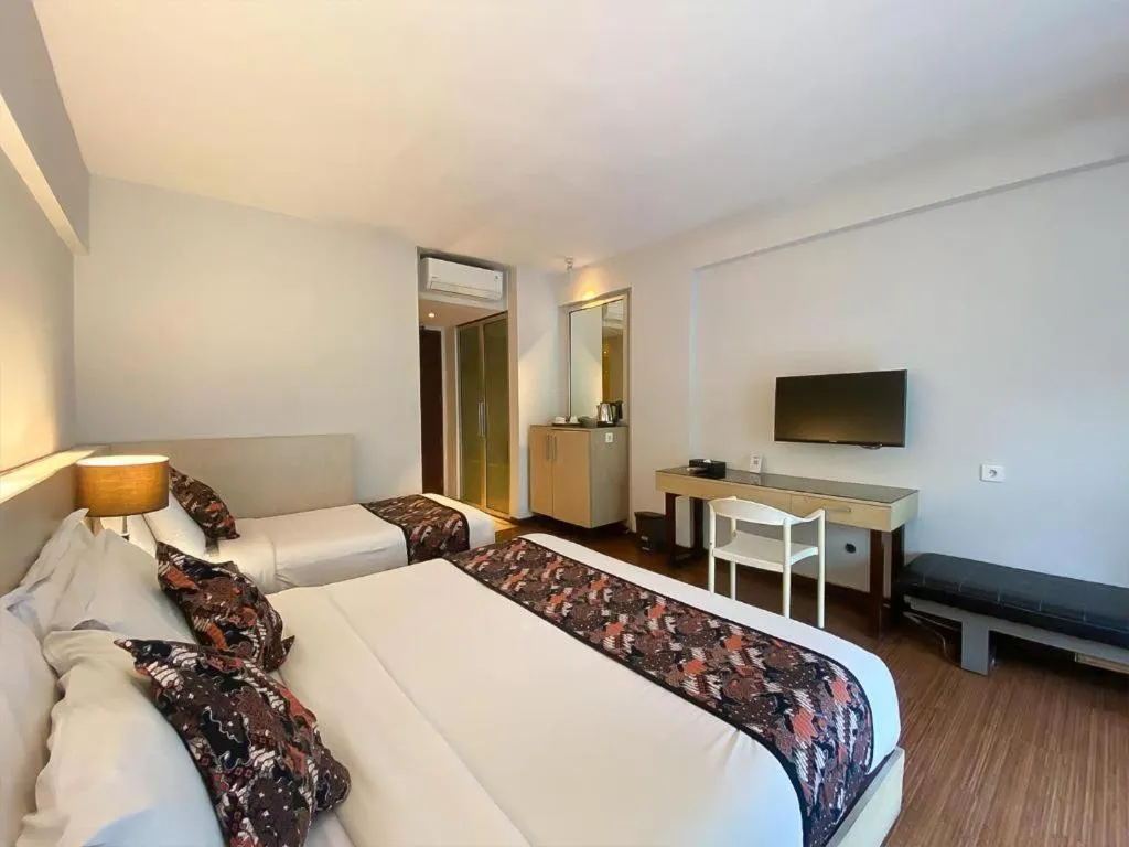 Bed in KLUB BUNGA THEME PARK HOTEL