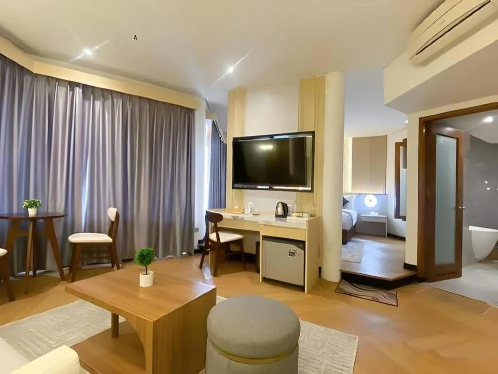 Bed in KLUB BUNGA THEME PARK HOTEL