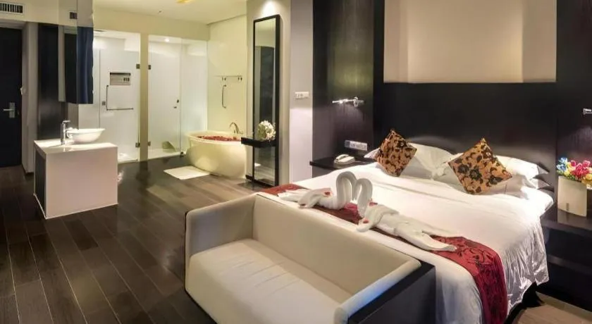 Bed in Guangdong Nanmei Osotto Hotel