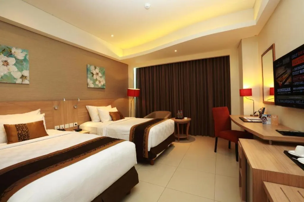 Bed in Golden Tulip Galaxy Hotel Banjarmasin