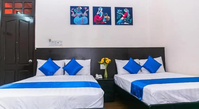 Bed in Blue Star Hotel Nha Trang