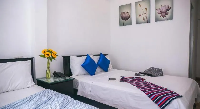 Bed in Blue Star Hotel Nha Trang
