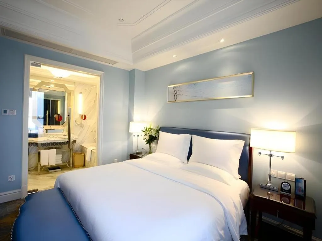 Bed in Yuncheng Jianguo Hotel