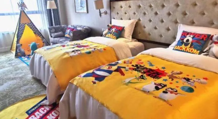 Bed in Yuncheng Jianguo Hotel