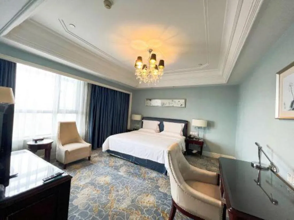 Bed in Yuncheng Jianguo Hotel