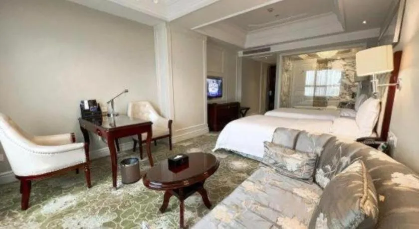 Bed in Yuncheng Jianguo Hotel