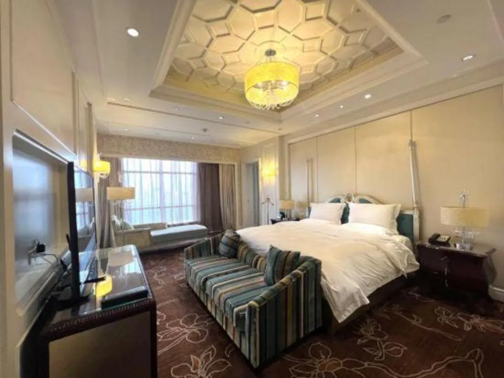 Bed in Yuncheng Jianguo Hotel