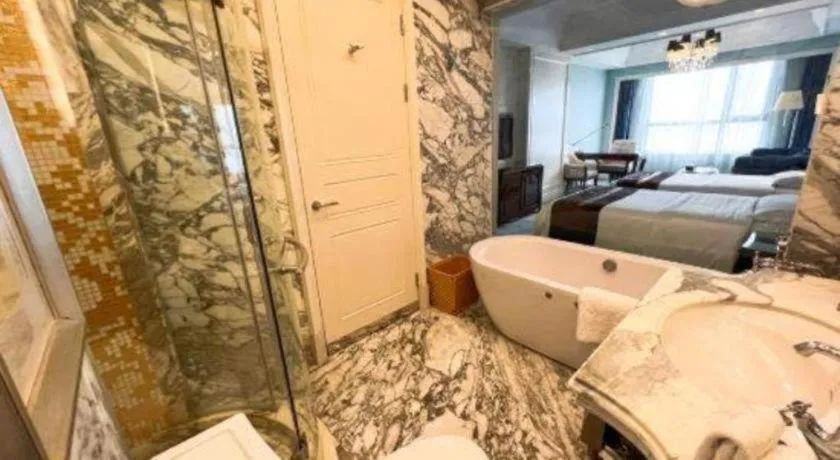 Bed in Yuncheng Jianguo Hotel