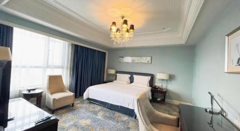 Bed in Yuncheng Jianguo Hotel