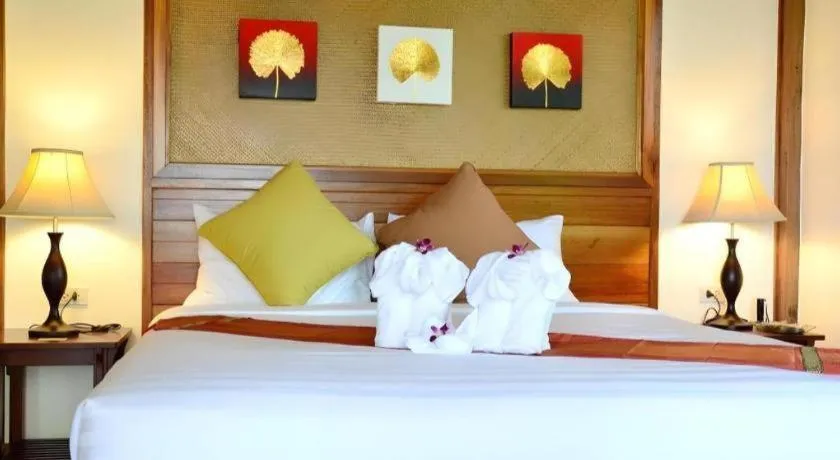 Bed in Khaothong Terrace Resort