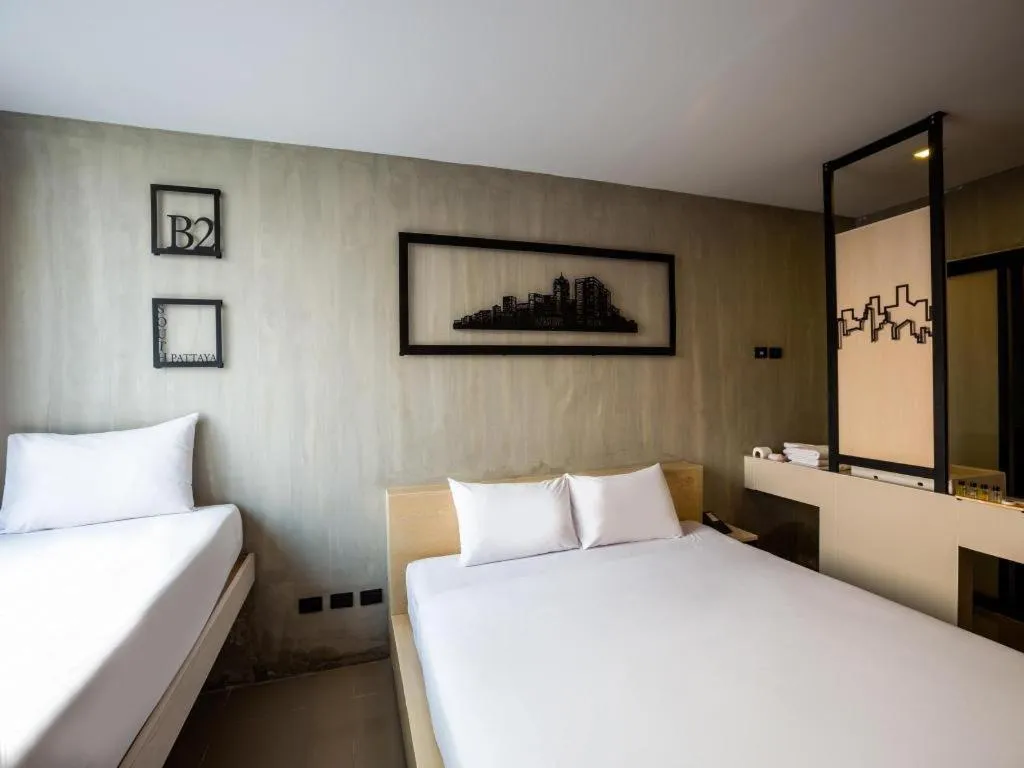 Bed in B2 South Pattaya Premier Hotel