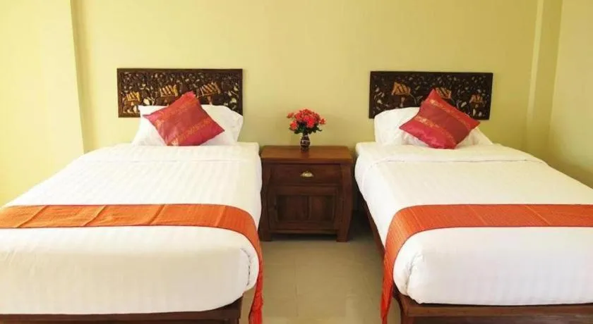 Bed in Baan Maesot Boutique Resort