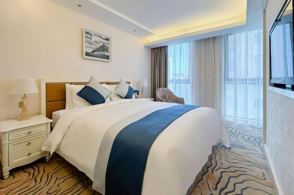 Bed in Xian Qujiang Yinzuo Hotel