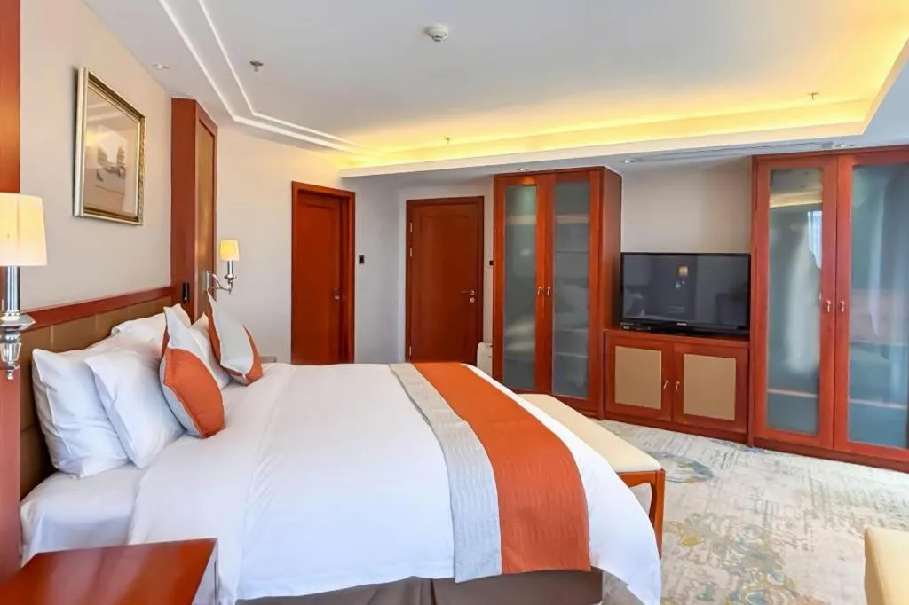 Bed in Xian Qujiang Yinzuo Hotel