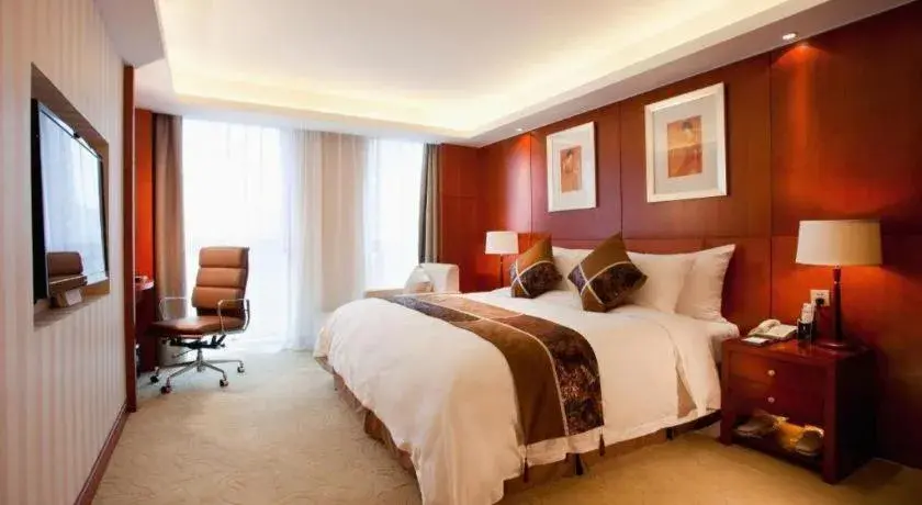 Bed in Xian Qujiang Yinzuo Hotel Bed in Xian Qujiang Yinzuo Hotel