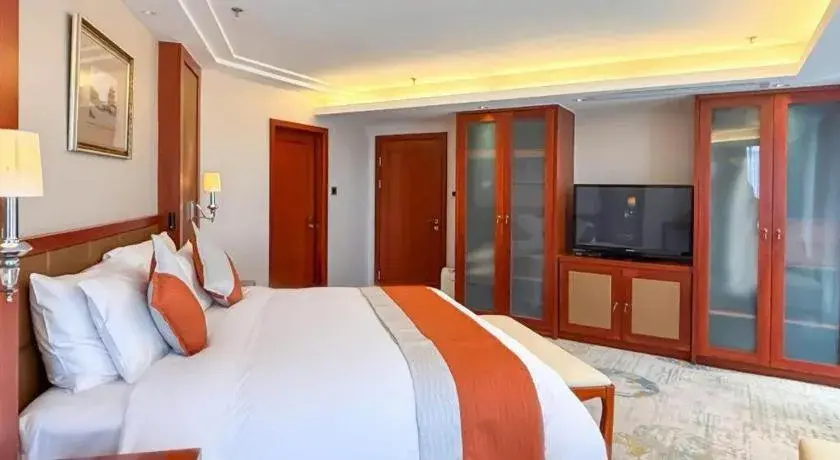 Bed in Xian Qujiang Yinzuo Hotel Bed in Xian Qujiang Yinzuo Hotel