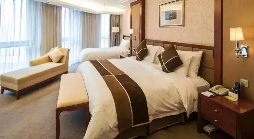 Bed in Xian Qujiang Yinzuo Hotel Bed in Xian Qujiang Yinzuo Hotel