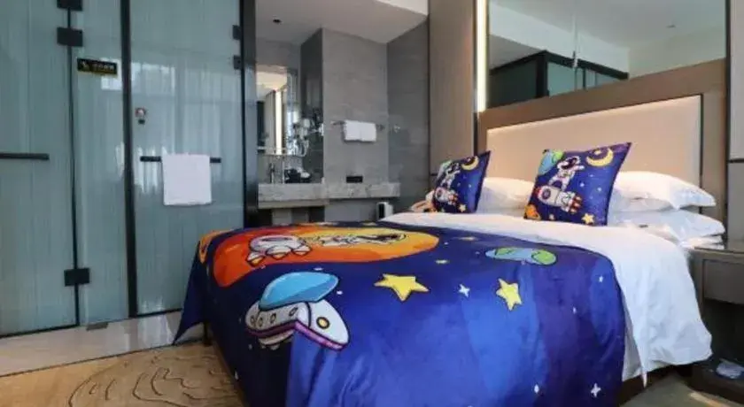 Bed in Lanzhou Hualian Hotel Bed in Lanzhou Hualian Hotel