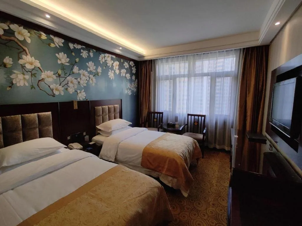 Bed in Lanzhou Hualian Hotel