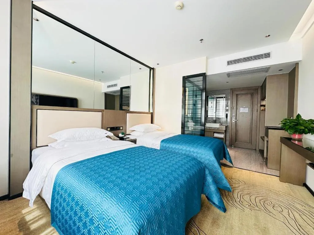 Bed in Lanzhou Hualian Hotel